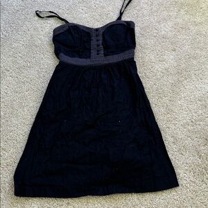 American Eagle Outfitters Black Smocked Dress